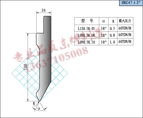 Bending machine tooling drawings